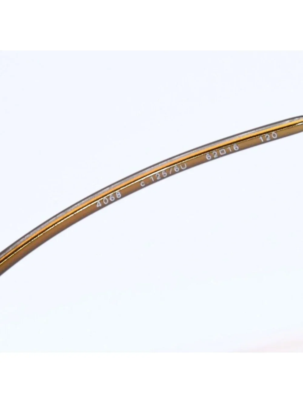 Chanel Rimless Sunglasses Eyewear CC Logo Brown Gold